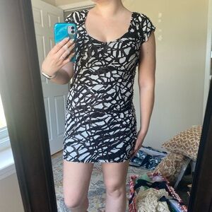 Black and White Dress